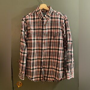 Chaps Performance Flannel 100% Cotton in White, Red & Black Plaid